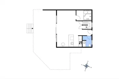 a floor plan of a small house at 850-Thisted-Sandvej-19 in Thisted