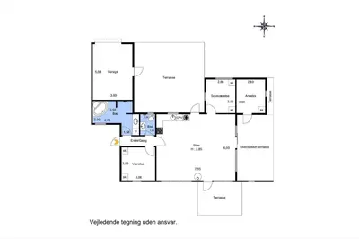 a floor plan of a house at LK2192-Lokken-Magdalenevej-18 in Løkken