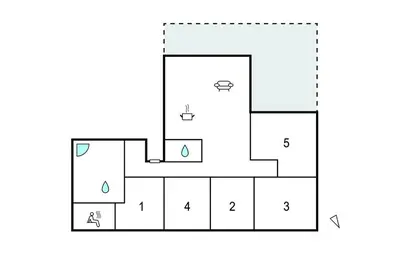 a block diagram of a block puzzle at Awesome Home In Farsø With Sauna in Farsø