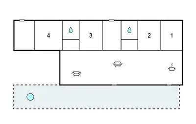 a block diagram of a block diagram at 4 Bedroom Awesome Home In Thyholm in Thyholm