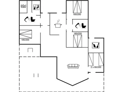 a schematic diagram of the experimental facility at Holiday Home Arisa - 100m to the fjord by Interhome in Løgstør