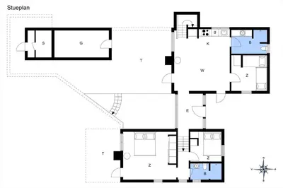 a floor plan of a house at BL1120-Saltum-Kohlsvej-15 in Saltum