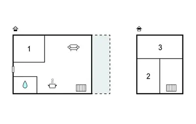 a block diagram of a buffer with two outputs at Pet Friendly Home In Vestervig With Sauna in Vestervig
