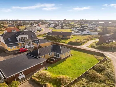 an aerial view of a suburb with houses at Holiday Home Gisa - 500m from the sea by Interhome in Thisted