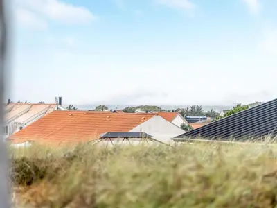 a group of houses with roofs and grass at Holiday Home Adelbrand - 1km from the sea by Interhome in Blokhus