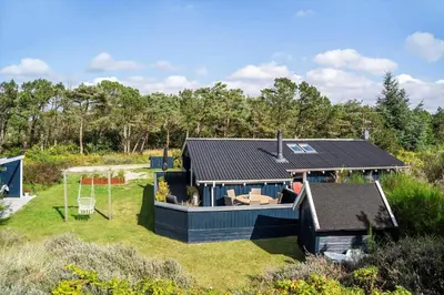 a house with a solar roof on a yard at 1334-Thisted-Ingerslevvej-14 in Thisted