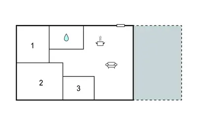 a block diagram of a block diagram of a building at Gorgeous Home In Hanstholm With House Sea View in Hanstholm