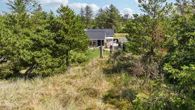 a house in the woods with trees at Villavilla 691 - Blokhus, Nordjylland in Blokhus