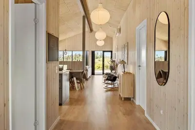 a hallway of a home with a living room at BL1150-Saltum-Tolhoj-46 in Saltum