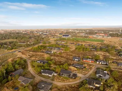 an aerial view of a suburb with houses at Holiday Home Ovine - 900m from the sea by Interhome in Thisted