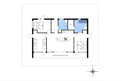 a house with a viewfourth floor plan at JB405-Brovst-Kronvildtvej-37 in Tranum Strand