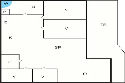 a block diagram of a box with different prefixes at 4 star holiday home in Løkken in Løkken