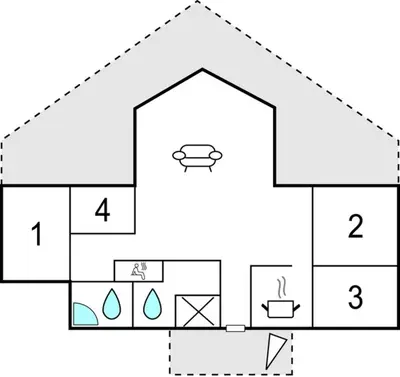 a block diagram of a block diagram of a house at Holiday Home Vemb With Fireplace 07 in Vemb