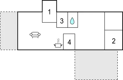 a block diagram of a block diagram of a reaction coordinate system at Four-Bedroom Holiday Home In Spottrup in Spottrup