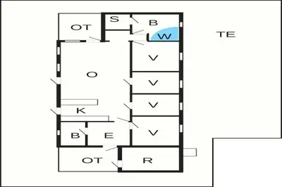 a block diagram of a coordinate system at 8 person holiday home in Saltum-By Traum in Saltum