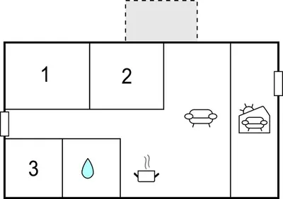 a block diagram of a periodic table with different symbols at Three-Bedroom Holiday Home In Hjerm in Hjerm