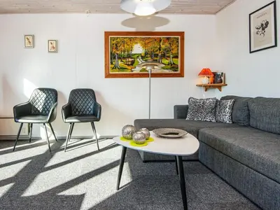 a living room with a couch and two chairs at Cozy Beach House Retreat - By Traum Ferienwohnungen in Harboør