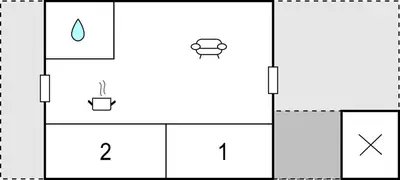 a schematic diagram of the experimental setup at Two-Bedroom Apartment In Lemvig in Lemvig