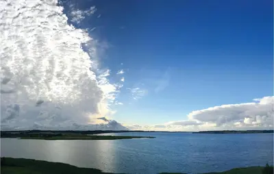 a large body of water with a cloudy sky at Amazing Home In Løgstrup With Wifi in Løgstrup