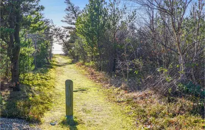 a dirt road with trees on both sides at Nice Home In Hurup Thy in Sønder Ydby