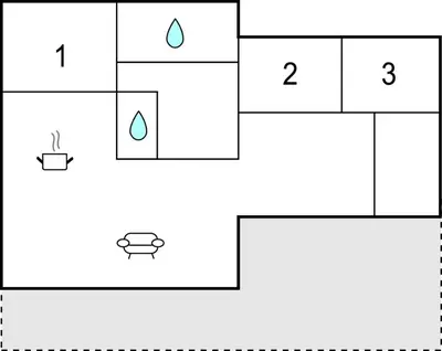 a block diagram of a diagram of a drinking bowl at Awesome Home In Vestervig With Sauna in Vestervig