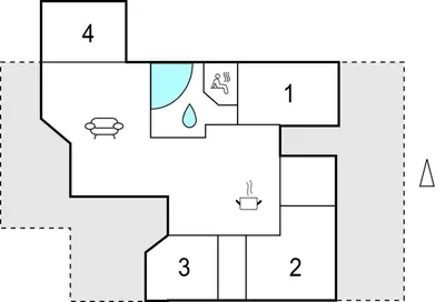 an image of a block diagram of a block diagramifier at Holiday Home Porsevej Saltum in Saltum