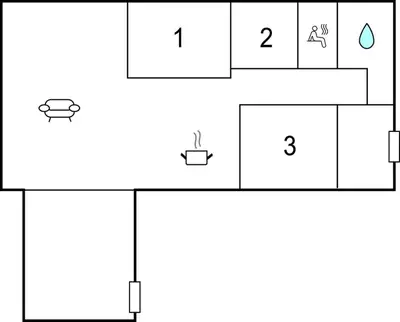 a diagram of a periodic table with the number of neutrons at Holiday Home Kristinesvej Xii in Thisted