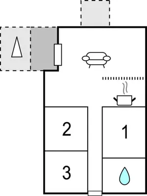 a block diagram of a periodic table with a pyramid at Holiday Home Clemmessti in Thisted