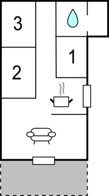 a block diagram of a water molecule at Holiday Home Gunhildsvej Vestervig Xii in Vestervig