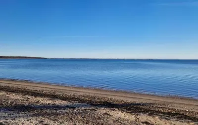 a view of the shore of a lake at Holiday Home Ålbækparken Spøttrup Ii in Spottrup