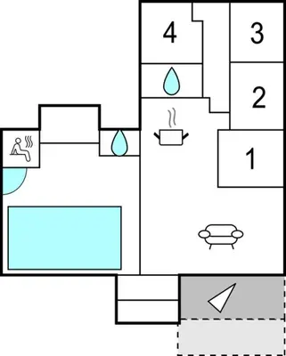 a block diagram of a block diagram of a flowchart at Gorgeous Home In Thisted With Sauna in Thisted