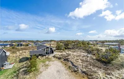 an aerial view of a house on a beach at Holiday Home Johnsvej Thisted V in Thisted