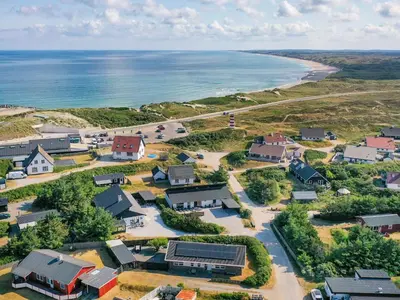 an aerial view of a small town next to the ocean at Renovated Retreat with Pool - By Traum Ferienwohnungen in Thisted