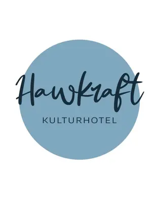 a blue circle with the word halbert written in it at Room 17 - Hawkraft kulturhotel in Vestervig