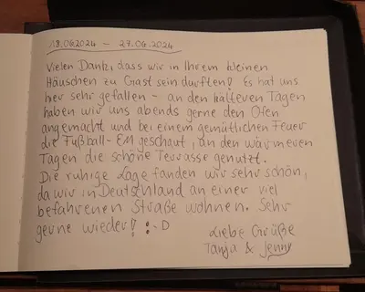 a letter from my mother thanking me for my handwriting at Wellness Oase med Sauna, Fodbad og Højhastighed Internet i Naturens Fred og Ro in Nibe