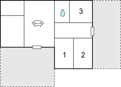 a block diagram of a periodic table with a water drop at 3 Bedroom Awesome Home In Thyholm in Thyholm