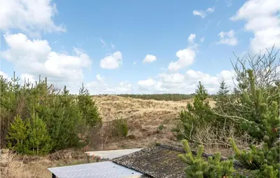 a house in the middle of a field with trees at Nice Home In Bedsted Thy in Bedsted Thy