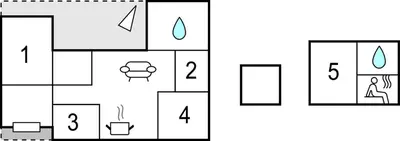 a block diagram of a block diagram of a house at Amazing Home In Farsø With Wifi in Farsø