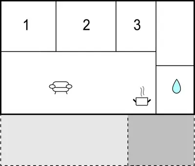 a block diagram of a periodic table with different numbers at 3 Bedroom Lovely Home In Hurup Thy in Sønder Ydby