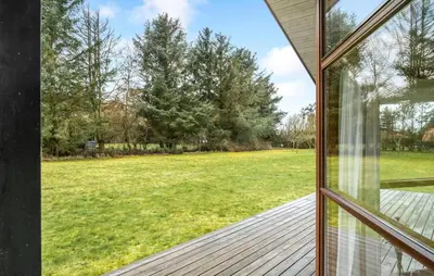 a window view of a field from a house at Amazing Home In Spøttrup With Kitchen in Spottrup