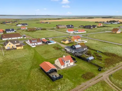 an aerial view of a small village with houses at Holiday Home Dietlinde - 100m from the sea by Interhome in Harboør