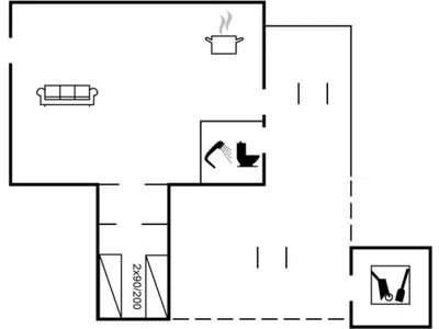 a schematic diagram of the experimental apparatus at Holiday Home Algonda - 500m from the sea by Interhome in Torsted