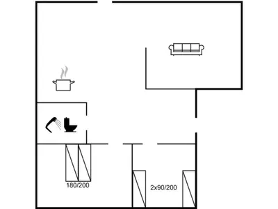 a schematic diagram of the experimental facility at Holiday Home Duco - 300m from the sea by Interhome in Torsted