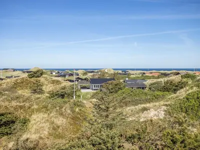 an aerial view of a house on a hill at Holiday Home Estefania - 450m from the sea by Interhome in Løkken