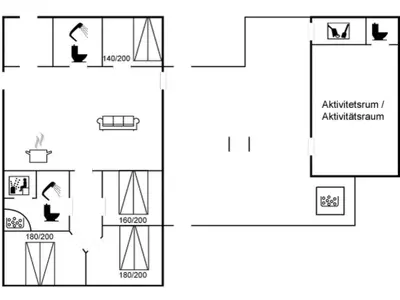 a schematic diagram of the experimental apparatus at Holiday Home Eveline - 1-5km from the sea by Interhome in Løkken