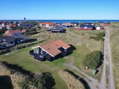 an overhead view of a house in a subdivision at Holiday Home Nedelko - 250m from the sea by Interhome in Blokhus