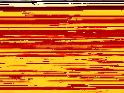 a close up of a yellow and red background at Holiday Home Felizia - 2-5km from the sea by Interhome in Blokhus