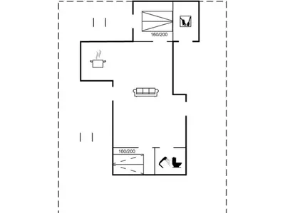 a schematic diagram of the experimental setup at Holiday Home Ozan - 400m from the sea by Interhome in Blokhus