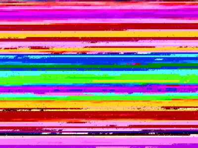 a painting of rainbow colored lines at Holiday Home Friderike - 200m from the sea by Interhome in Blokhus