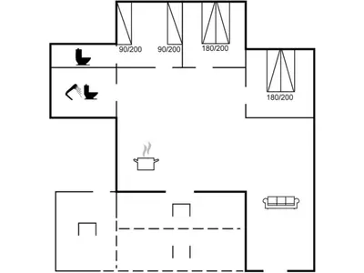 a schematic diagram of the experimental apparatus at Holiday Home Ansberga - 1km from the sea by Interhome in Blokhus